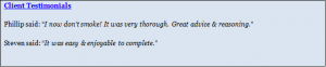 Client Testimonials 2