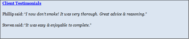 Client Testimonials 2